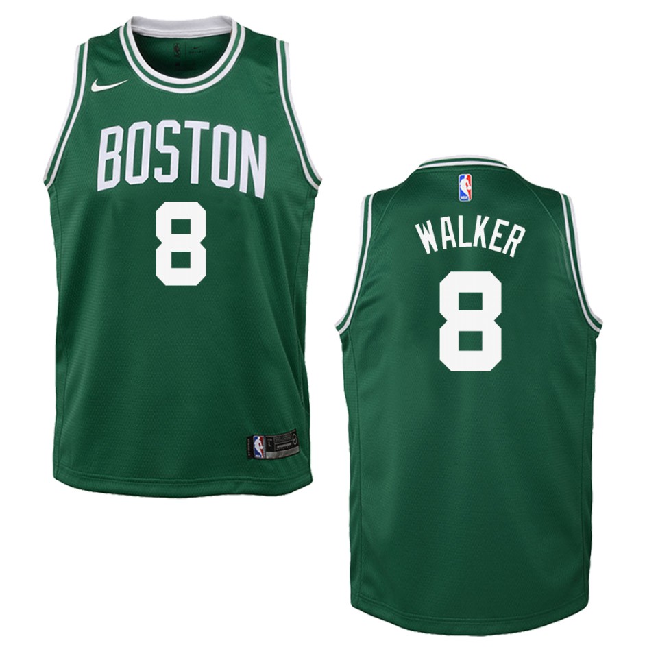 Youth Boston Celtics Kemba Walker #8 Swingman Icon Green Jersey 2401TLBU
